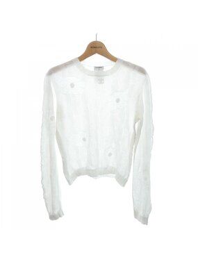 Chanel Knit Sweater White